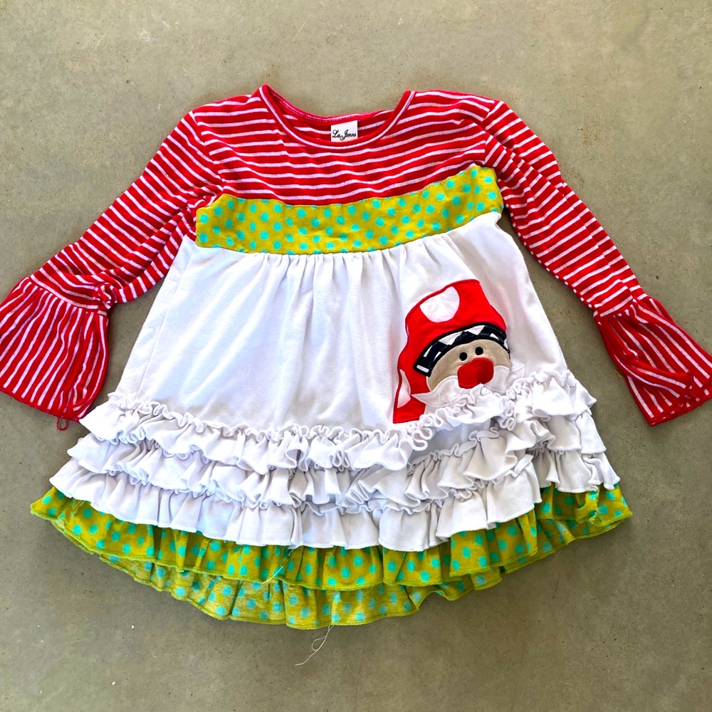 LaJenns fancy ruffles sabra tunic or Mini baby doll dress 4T. Adorable.